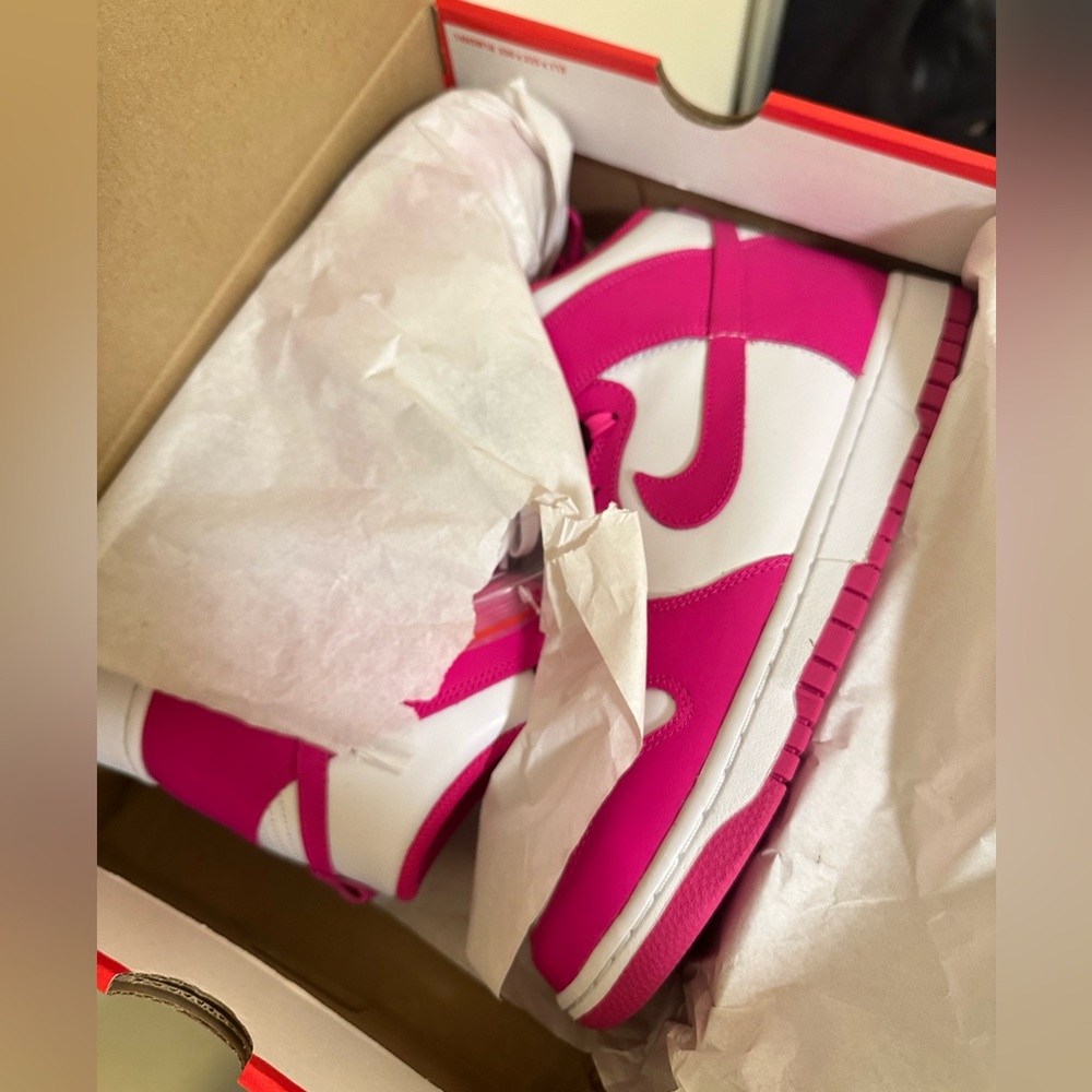 Nike dunk high pink prime women’s size 10.5